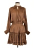 Reset 100% Polyester Brown Casual Dress Size L - photo 1