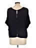 Flawless 100% Rayon Black Short Sleeve Top Size L - photo 2