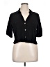 Moa Moa Black 3/4 Sleeve Button-Down Shirt Size XL - photo 1