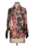 Decree 100% Polyester Floral Pink 3/4 Sleeve Blouse Size S - photo 1