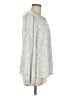 CAbi 100% Polyester Paisley Silver Long Sleeve Blouse Size M - photo 4