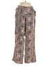 Solitaire 100% Rayon Animal Print Gold Casual Pants Size S - photo 1