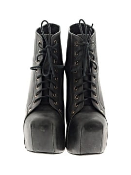 Bottines Jeffery Campbell Havana Last En Daim Camel - Taille US 6.5, Occasion Portées Une Fois