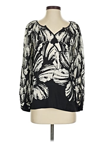 Karen Kane Long Sleeve Silk Top (view 1)