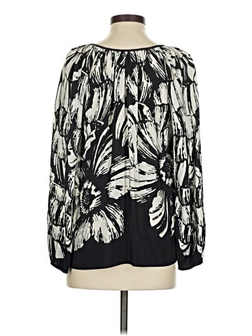 Karen Kane Long Sleeve Silk Top (view 2)