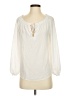 Joe Fresh 100% Polyester Ivory 3/4 Sleeve Blouse Size XS - photo 1