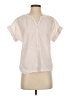 Point Sur 100% Cotton Ivory Short Sleeve Blouse Size XXS - photo 1