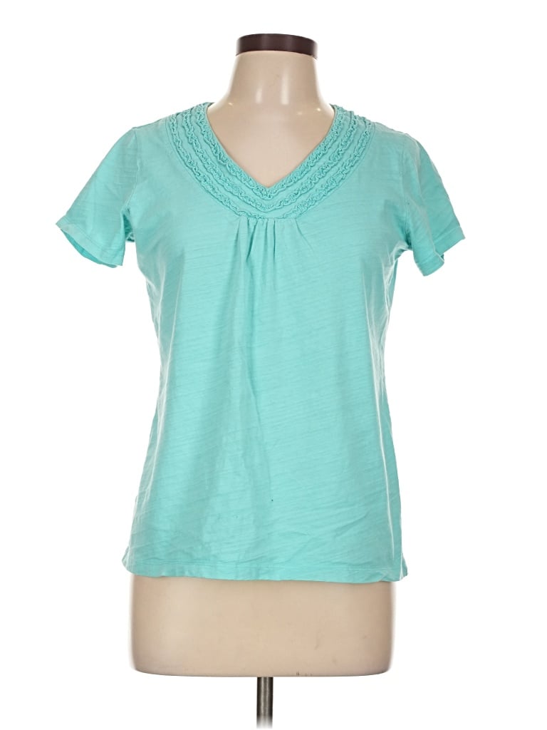 Pre-owned St. John's Bay Short Sleeve T-shirt In Blue