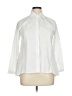 Blanque Solid White 3/4 Sleeve Button-Down Shirt Size 0X (0) - photo 1