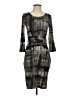 Weekend Max Mara Graphic Gray Cocktail Dress Size S - photo 1