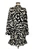 Unbranded 100% Polyester Animal Print Black Casual Dress Size M - photo 1
