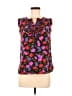 J.Crew Purple Black Sleeveless Blouse Size 00 - photo 1