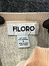 Filoro Ivory Wool Pullover Sweater Size S - photo 7
