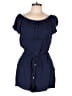 Ella Moss 100% Rayon Solid Blue Romper Size L - photo 1
