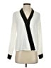 Shein 100% Polyester Ivory Long Sleeve Blouse Size 2 - photo 1