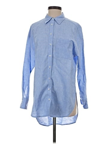 Maeve Long Sleeve Button-Down Shirt (view 1)