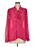 Torrid 100% Polyester Pink Long Sleeve Blouse Size Med Plus (00) - photo 1