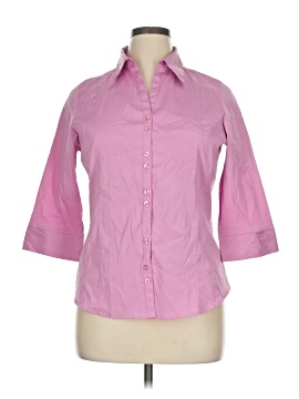 Cotton Express 3/4 Sleeve Button Down Shirt