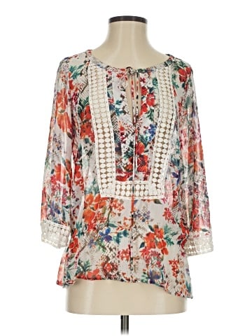 Black Rainn 3/4 Sleeve Blouse (view 1)