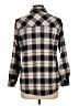 Billy T Plaid Black Long Sleeve Blouse Size L (petite) - photo 2