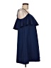 ASOS 100% Polyester Solid Blue Cocktail Dress Size 6 - photo 4
