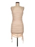 Privy Solid Tan Cocktail Dress Size M - photo 1