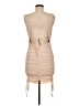 Privy Solid Tan Cocktail Dress Size M - photo 2