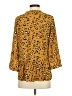 Zara Basic Animal Print Gold 3/4 Sleeve Blouse Size S - photo 2
