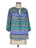 Blue Rain Blue 3/4 Sleeve Blouse Size S - photo 1