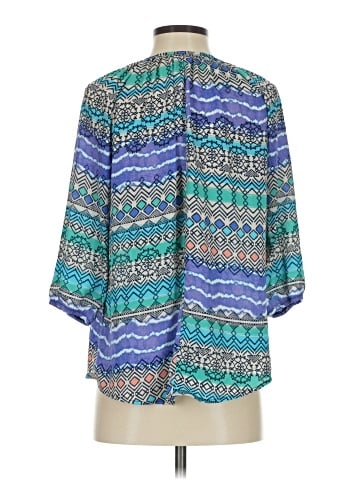 Blue Rain 3/4 Sleeve Blouse (view 2)