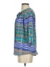 Blue Rain Blue 3/4 Sleeve Blouse Size S - photo 5