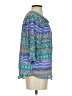 Blue Rain Blue 3/4 Sleeve Blouse Size S - photo 4