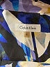 Calvin Klein Print Blue Long Sleeve Blouse Size S - photo 7