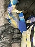 Calvin Klein Print Blue Long Sleeve Blouse Size S - photo 8