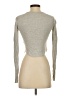 Babaton Gray Long Sleeve Top Size XXS - photo 2