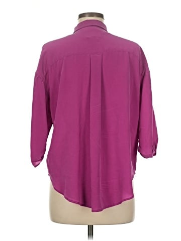 Maeve 3/4 Sleeve Silk Top (view 2)