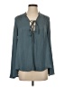Kimchi Blue 100% Polyester Teal Long Sleeve Blouse Size S - photo 1