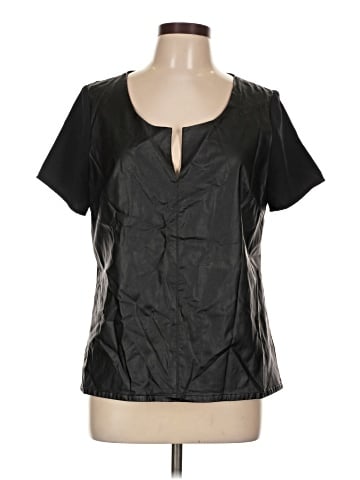 Noir Short Sleeve Blouse (view 1)