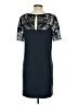 Ann Taylor 100% Polyester Blue Cocktail Dress Size 4 - photo 2