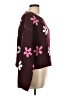 Sonoma Goods for Life Floral Burgundy Pullover Sweater Size L - photo 4