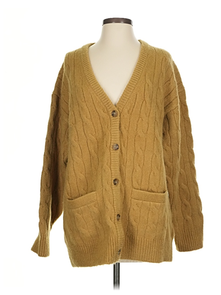 Pre-owned Jcrew Cardigan Sweater In Brown