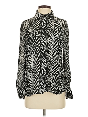 Pink Tartan Long Sleeve Blouse (view 1)