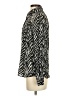 Pink Tartan 100% Polyester Animal Print Black Long Sleeve Blouse Size 2 - photo 5