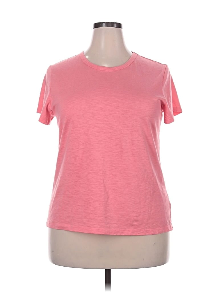 Pre-owned Time And Tru Active T-shirt In Pink