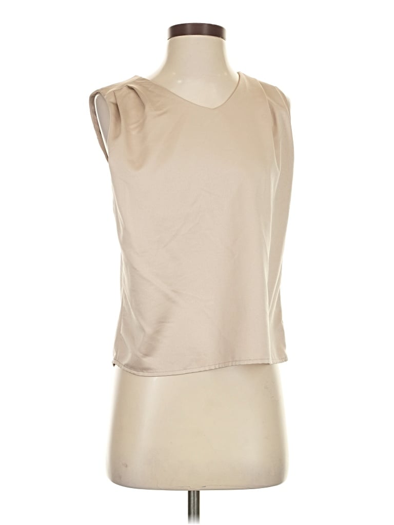 Pre-owned Commense Sleeveless Blouse In Brown