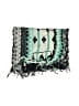 Unbranded 100% Viscose Floral Teal Blue Scarf One size - photo 2