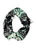 Unbranded 100% Viscose Floral Teal Blue Scarf One size - photo 1