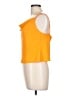 Zara 100% Polyester Orange Sleeveless Top Size L - photo 5