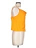 Zara 100% Polyester Orange Sleeveless Top Size L - photo 4
