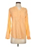 Talbots 100% Cotton Orange Long Sleeve Blouse Size XS - photo 1